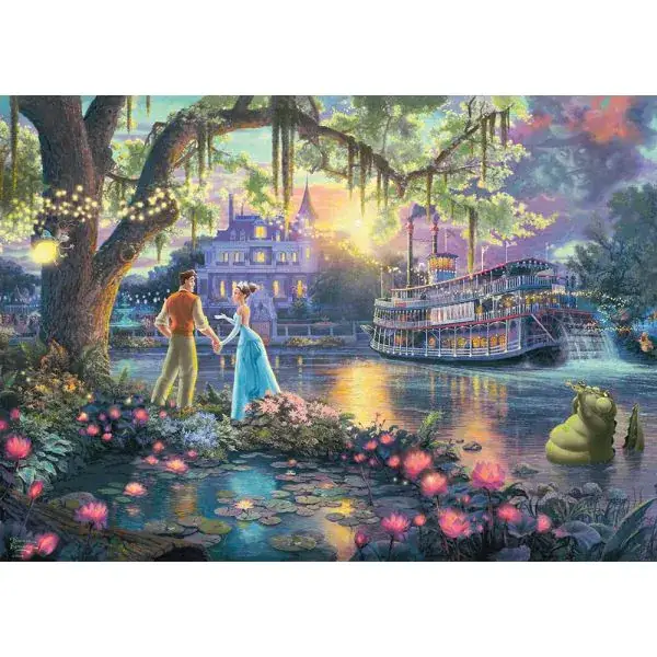 Schmidt Spiele Thomas Kinkade Studios: Disney Dreams Collection - Die Prinzessin und der Frosch (Froschkönig), 1.000 Teile Puzzle Begrenztes Angebot