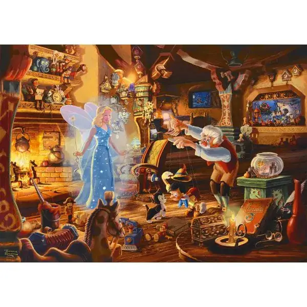Schmidt Spiele Thomas Kinkade Studios: Disney Dreams Collection - Geppettos Pinocchio, 1.000 Teile Puzzle Online Shopping