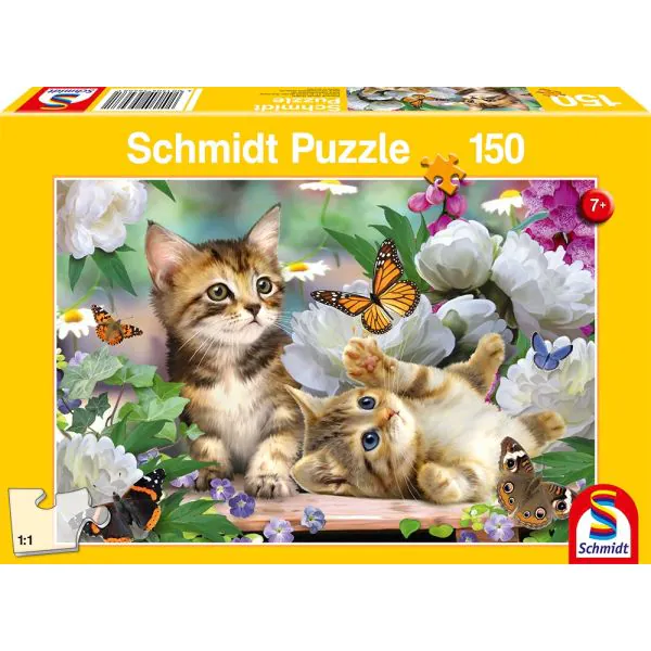 Schmidt Spiele Verspielte Katzenbabys, 150 Teile Kinderpuzzle