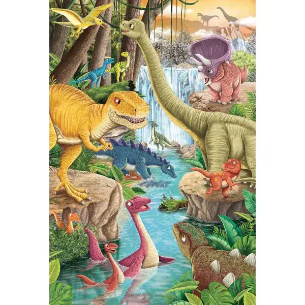 Schmidt Spiele Spaß mit Dinosauriern, 3x 24 Teile Kinderpuzzle Online Outlet