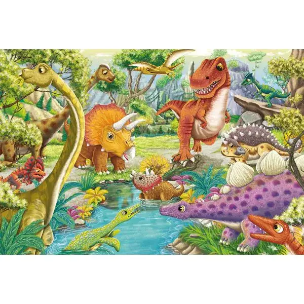 Schmidt Spiele Spaß mit Dinosauriern, 3x 24 Teile Kinderpuzzle Online Outlet