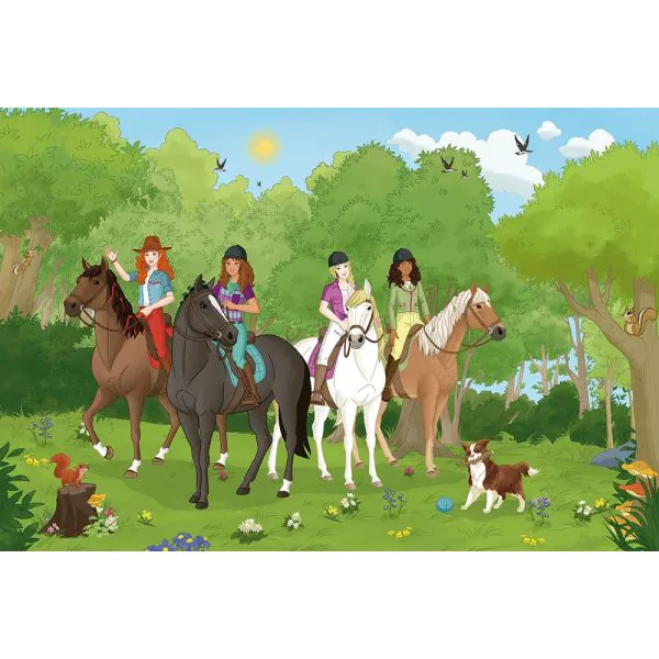 Schmidt Spiele Schleich ®: Horse Club - Club Holstein Fohlen, 150 Teile Kinderpuzzle mit Add-on (eine Original Figur) Blitzangebot