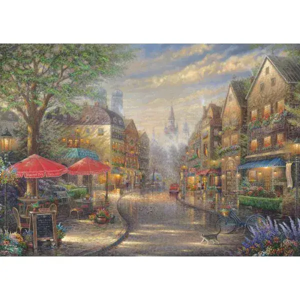 Schmidt Spiele Thomas Kinkade Studios: Café in München, 1.000 Teile Puzzle Saisonale Angebote