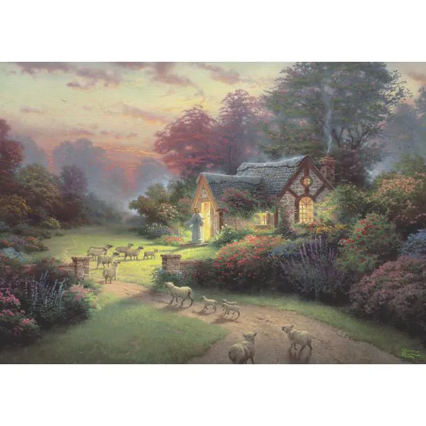 Schmidt Spiele Thomas Kinkade Studios: Spirit, Cottage des guten Hirten, 1.000 Teile Puzzle Tägliche Deals