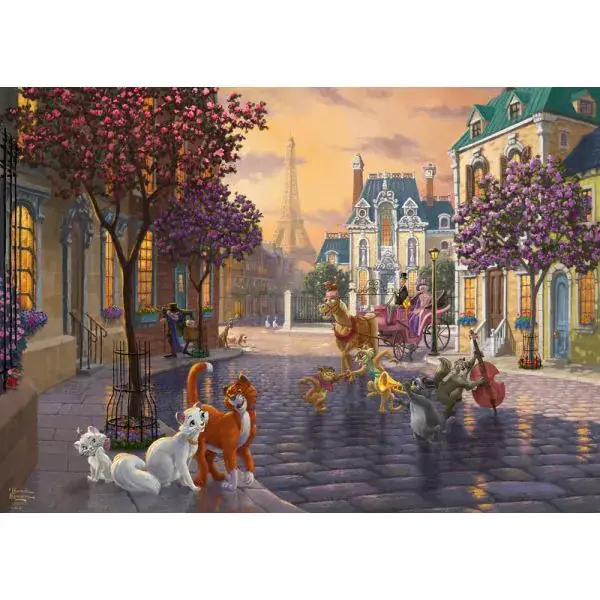 Schmidt Spiele Thomas Kinkade Studios: Disney Dreams Collection - The Aristocats, 1.000 Teile Puzzle Tiefpreis