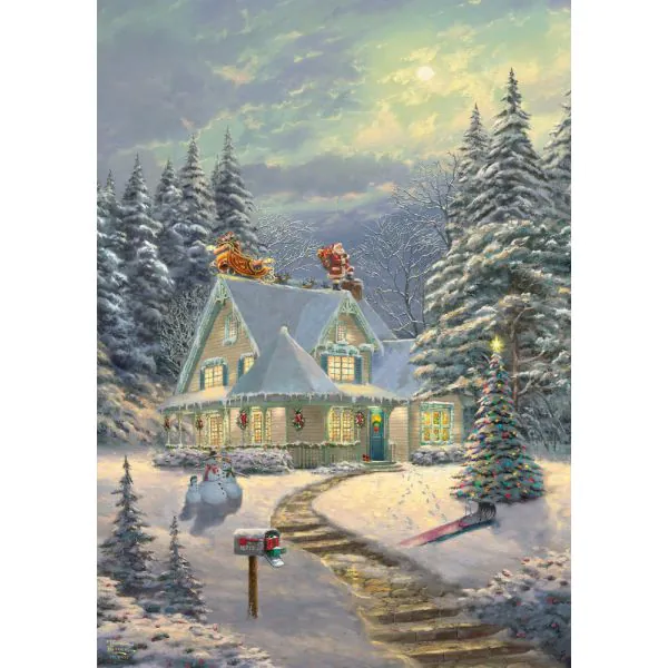 Schmidt Spiele Thomas Kinkade Studios: Am Heiligabend, 1.000 Teile Puzzle Kostenlose Rückgabe