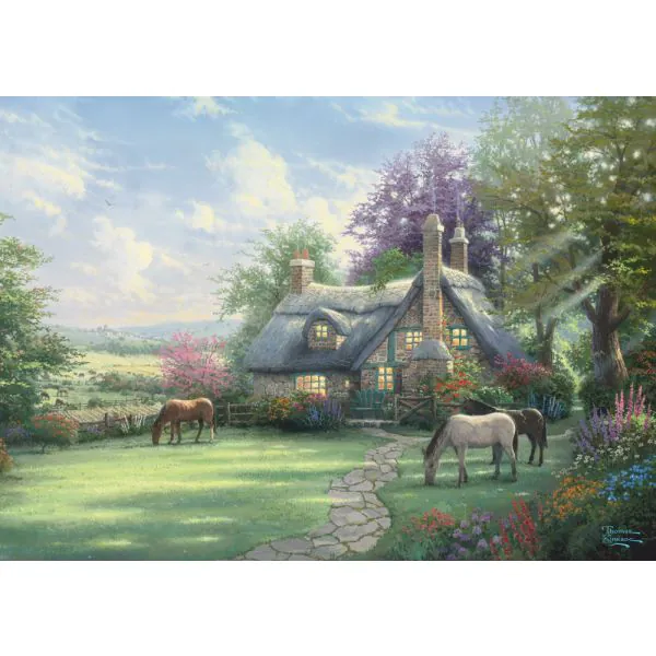 Schmidt Spiele Thomas Kinkade Studios: A Perfect Summer Day in der Nostalgie Metalldose, 500 Teile Puzzle Letzte 2 Tage