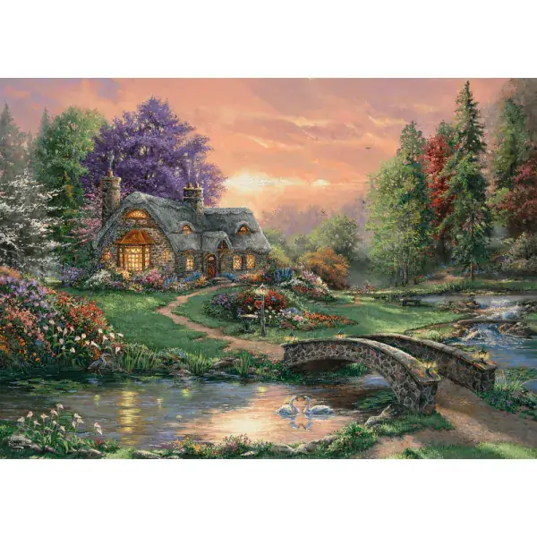 Schmidt Spiele Thomas Kinkade Studios: Sweetheart Retreat, 1.000 Teile Puzzle Bis zu 65% Rabatt