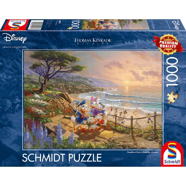 Schmidt Spiele Thomas Kinkade Studios: Disney Dreams Collection - Donald and Daisy A Duck Day Afternoon, 1.000 Teile Puzzle