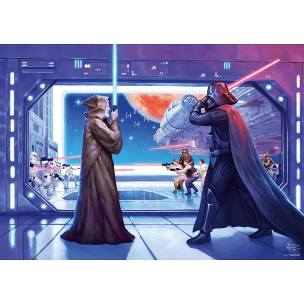 Schmidt Spiele Thomas Kinkade Studios: Star Wars - Obi Wan's letzter Kampf, 1.000 Teile Puzzle Discount Store für neue Produkte