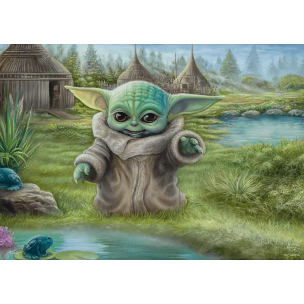 Schmidt Spiele Thomas Kinkade Studios: Star Wars The Mandalorian - Grogu Das Kind , 1.000 Teile Puzzle Super Rabatt