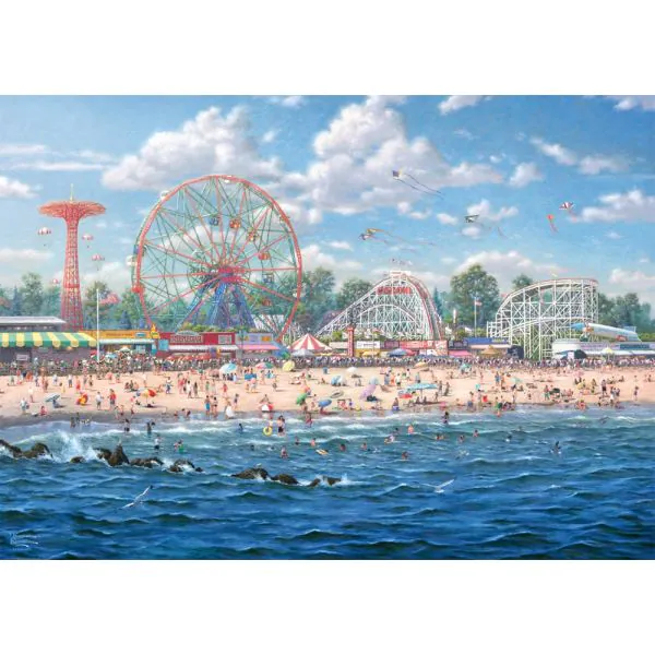 Schmidt Spiele Thomas Kinkade Studios: Coney Island, 1.000 Teile Puzzle Riesige Rabatte