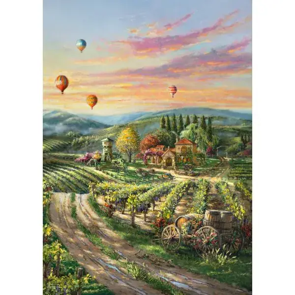 Schmidt Spiele Thomas Kinkade Studios: Peaceful Valley Vineyard, 1.000 Teile Puzzle 50% Rabatt mit kostenlosem Versand