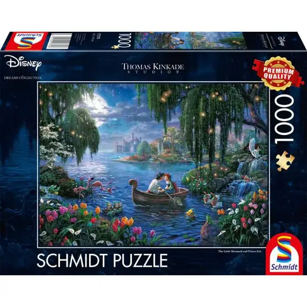 Schmidt Spiele Thomas Kinkade Studios: Disney Dreams Collections - The Little Mermaid and Prince Eric, 1.000 Teile Puzzle Fabrikladen