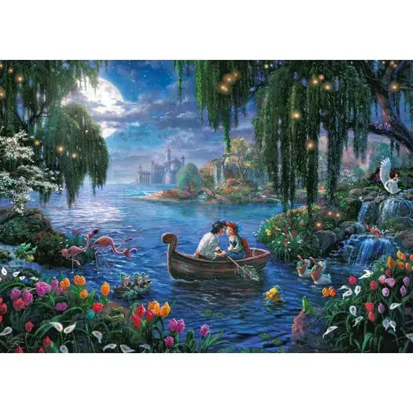 Schmidt Spiele Thomas Kinkade Studios: Disney Dreams Collections - The Little Mermaid and Prince Eric, 1.000 Teile Puzzle Fabrikladen