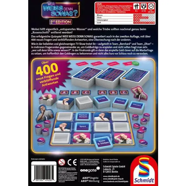 Schmidt Spiele Wer weiss denn sowas? 2nd Edition, Familienspiel Exklusivangebot