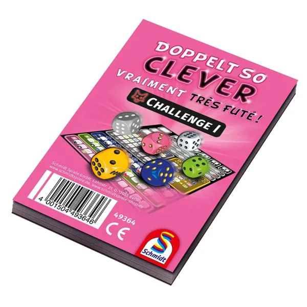 Schmidt Spiele Doppelt so Clever – Challenge I, Zusatzblock (75 Blatt)