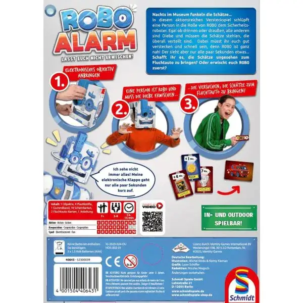 Schmidt Spiele ROBO ALARM - Lasst euch nicht erwischen!, Kinderspiel Vatertagsangebot