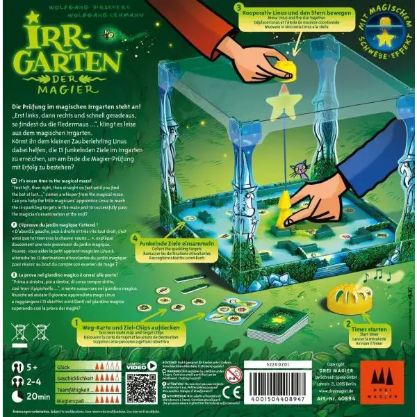 Schmidt Spiele Drei Magier®: Irrgarten der Magier, Kinderspiel Zeitlich begrenztes Angebot
