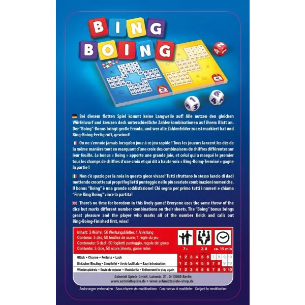 Schmidt Spiele Bing Boing, Reisespiel in der Metalldose Exklusive Angebote