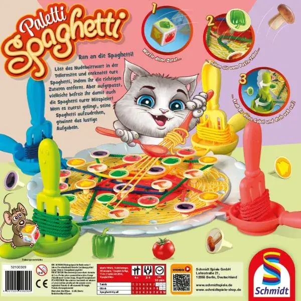 Schmidt Spiele Paletti Spaghetti, Kinderspiel Kostenlose Rückgabe
