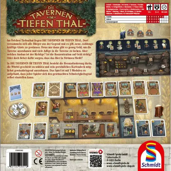 Schmidt Spiele Die Tavernen im Tiefen Thal, Strategiespiel Rabatte dieses Monats