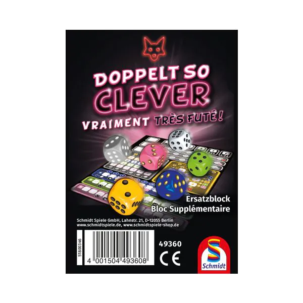 Schmidt Spiele Doppelt so Clever - Ersatzblock (75 Blatt)