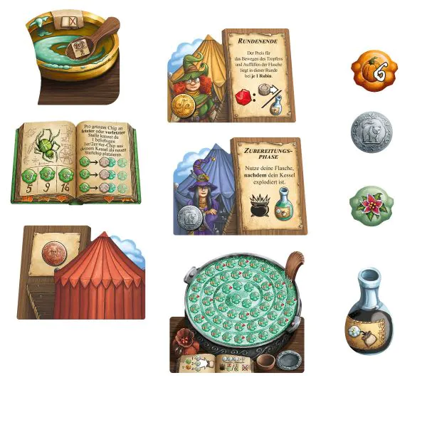 Schmidt Spiele Die Quacksalber von Quedlinburg - Die Kräuterhexen, 1. Erweiterung Auslauf