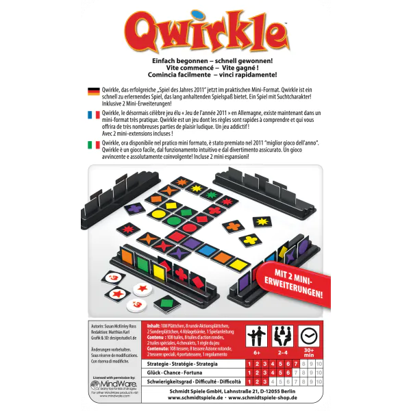 Schmidt Spiele Qwirkle (Bring-mich-mit) Versandkostenfrei