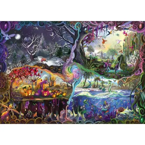 Schmidt Spiele Rose Cat Khan: Portal der vier Reiche, 1.000 Teile Puzzle Weihnachtsangebot
