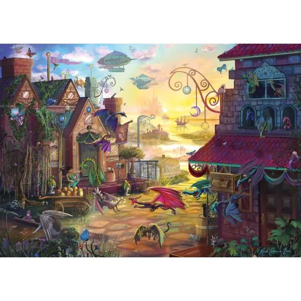 Schmidt Spiele Rose Cat Khan: Drachenpost, 1.000 Teile Puzzle Vatertagsangebot