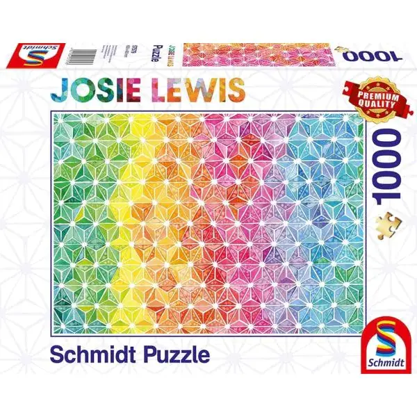 Schmidt Spiele Josie Lewis: Kunterbunte Dreiecke, 1.000 Teile Puzzle Valentinstagsangebot