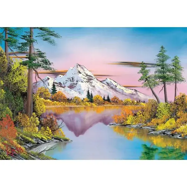 Schmidt Spiele Bob Ross: Spiegelungen, 1.000 Teile Puzzle Zeitlich begrenztes Angebot