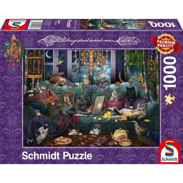 Schmidt Spiele Brigid Ashwood: Katzen in Quarantäne, 1.000 Teile Puzzle