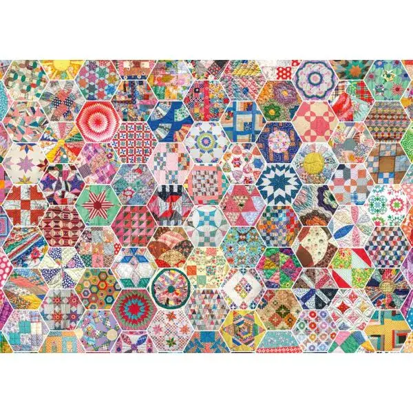 Schmidt Spiele Amerikanischer Patchwork-Quilt, 1.000 Teile Puzzle Riesige Ersparnisse