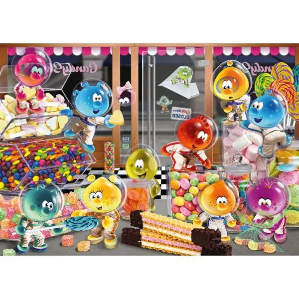 Schmidt Spiele SpaceBubble.Club: Happy Together im Candy Store, 1.000 Teile Puzzle Begrenzte Freigabe