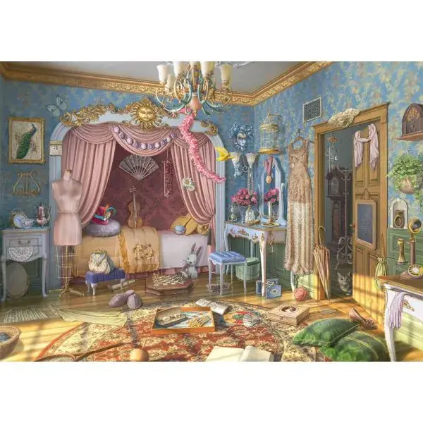Schmidt Spiele June's Journey: June’s Schlafzimmer, 1.000 Teile Puzzle Neueste Stile