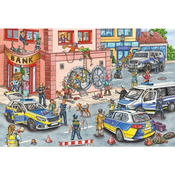 Schmidt Spiele Polizeieinsatz, 100 Teile Kinderpuzzle Vierteljährliche Förderung