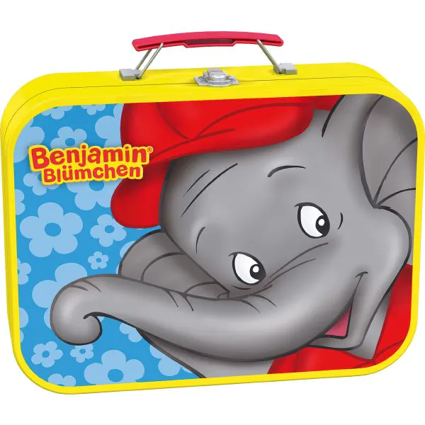 Schmidt Spiele Puzzle-Box: Benjamin Blümchen im Metallkoffer mit 4 Kinderpuzzles (2 x 26 und 2 x 48 Teile) 50% Rabatt mit kostenlosem Versand