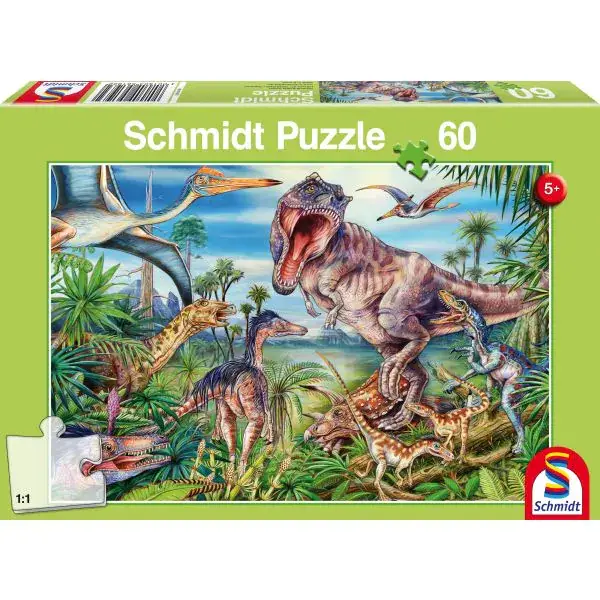 Schmidt Spiele Bei den Dinosauriern, 60 Teile Kinderpuzzle