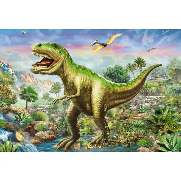 Schmidt Spiele Abenteuer mit den Dinosauriern, 3x48-teiliges Kinderpuzzle Kostenloser Versand international