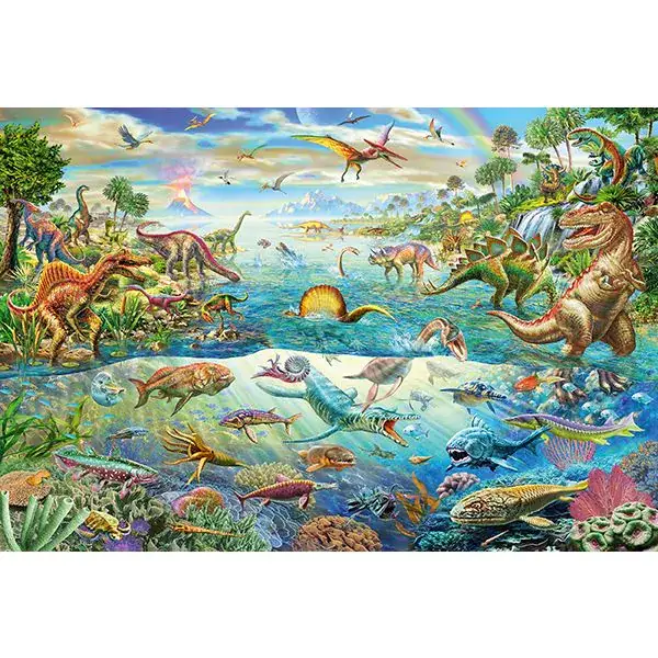 Schmidt Spiele Entdecke die Dinosaurier, 200 Teile Kinderpuzzle Begrenzt auf 3 Tage