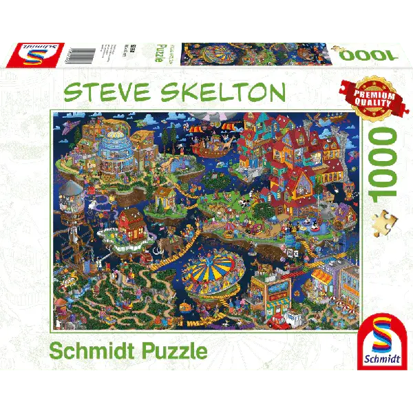 Schmidt Spiele Steve Skelton: Verrückte Welt, 1.000 Teile Puzzle 2025