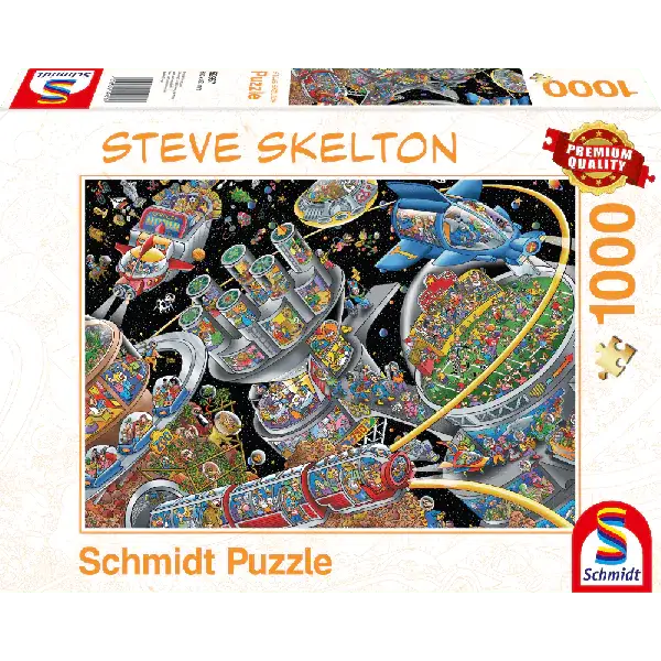 Schmidt Spiele Steve Skelton: Weltall-Kolonie, 1.000 Teile Puzzle Online