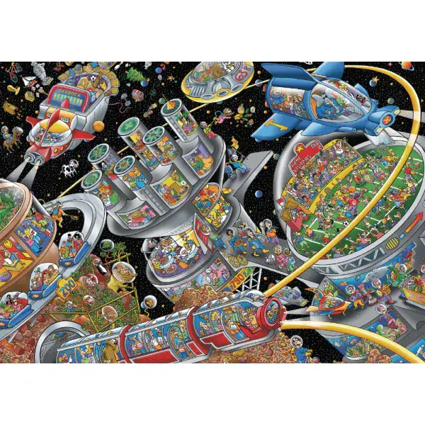 Schmidt Spiele Steve Skelton: Weltall-Kolonie, 1.000 Teile Puzzle Online