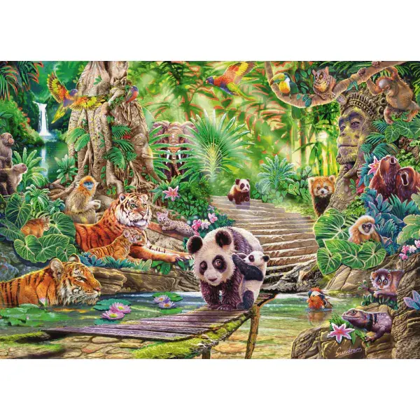 Schmidt Spiele Steve Sundram: Asiatische Tierwelt, 1.000 Teile Puzzle im Angebot