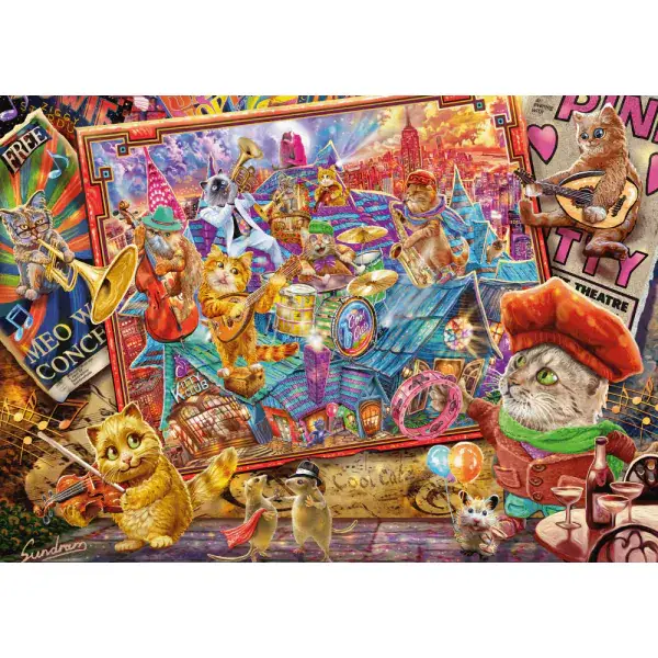 Schmidt Spiele Steve Sundram: Katzenmanie, 1.000 Teile Puzzle Schlussverkauf