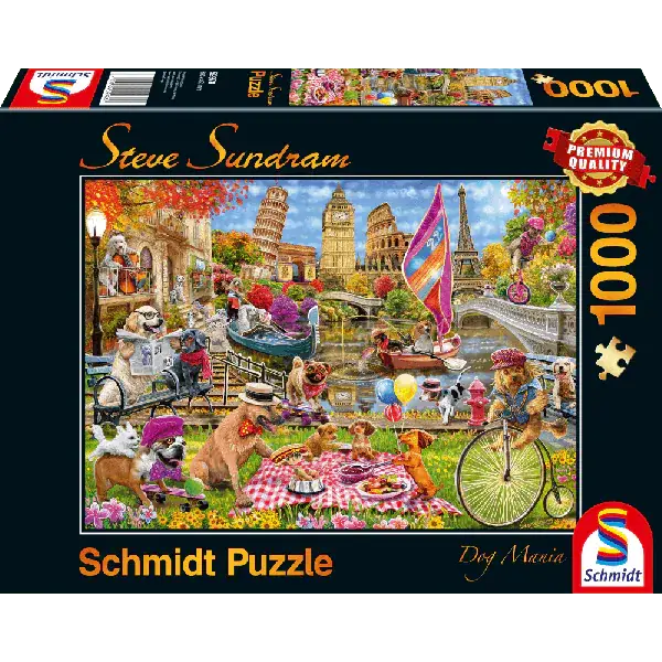 Schmidt Spiele Steve Sundram: Hundewahnsinn, 1.000 Teile Puzzle