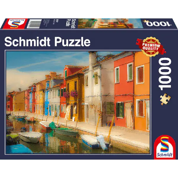 Schmidt Spiele Bunte Häuser der Insel Burano, 1.000 Teile Puzzle Fabrik Onlineshop