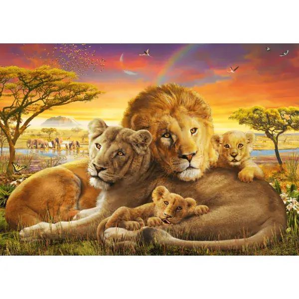 Schmidt Spiele Kuschelnde Löwenfamilie, 1.000 Teile Puzzle Günstig kaufen